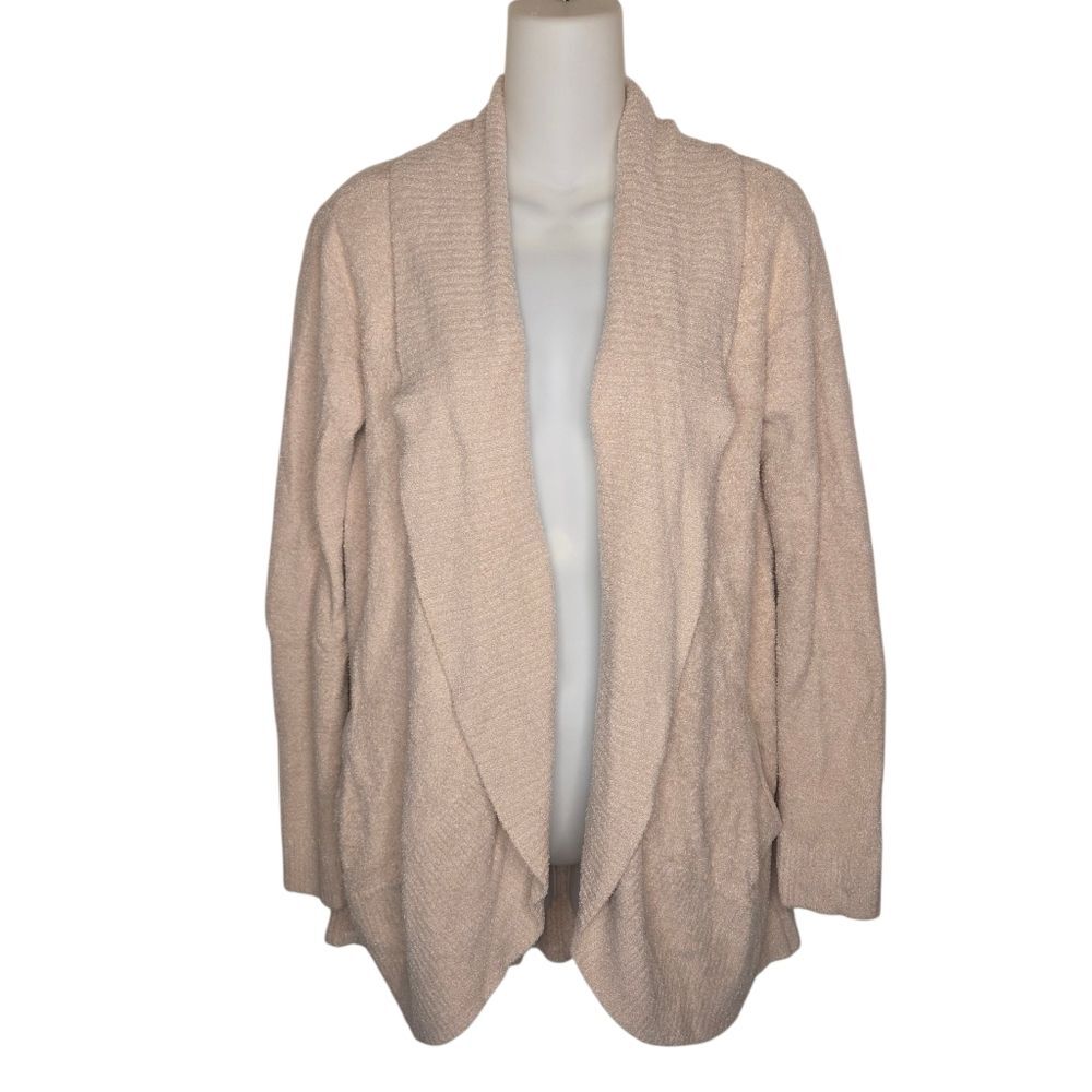 Barefoot Dreams 452 Cozychic Lite Knit Open Front Drape Cardigan Size Medium